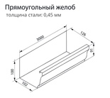 Чертёж желоба