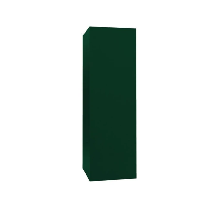 Кожух на трубу прямой д400/ш400/в2000 0,45 PE с пленкой RAL 6005 зеленый мох