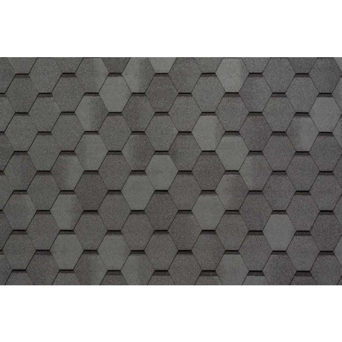 Гибкая черепица Тегола Business Нордик Серый с отливом