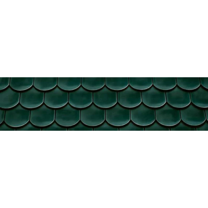 Керамическая черепица Braas Опал Топ-глазурь зеленая ель