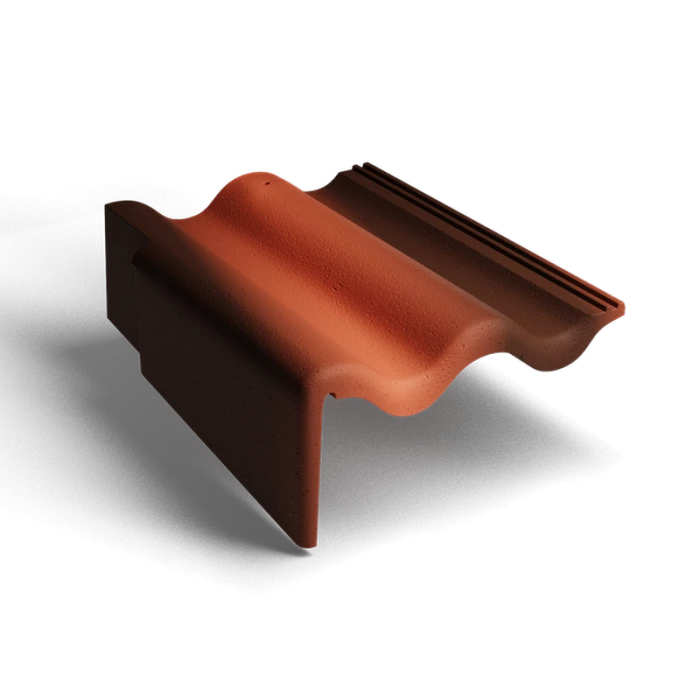 Боковая левая черепица Antik Красный Kriastak