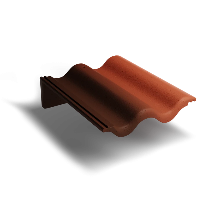 Пультовая черепица Antik Красный Kriastak