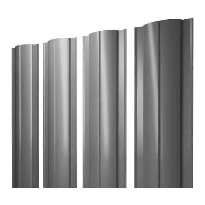 Штакетник Круглый Grand Line 0,45 Полиэстер RAL 7005 Мышино-Серый