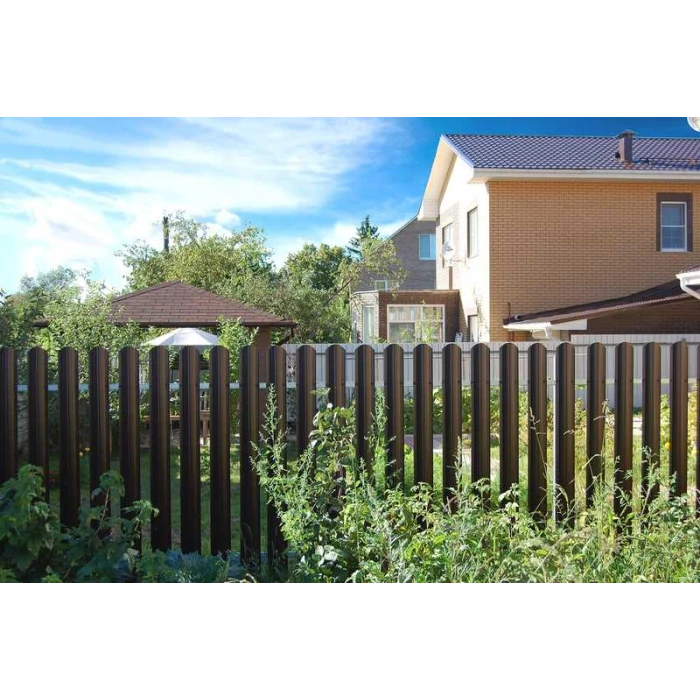 Штакетник П-образный А фигурный Grand Line 0,4 Полиэстер RAL 8017 Шоколад